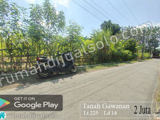 dijual tanah gawanan colomadu