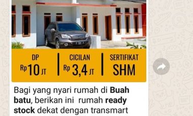 Rumah Ready Stock Strategis Buah batu Bandung