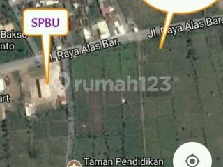 Dijual Tanah Strategis, Pinggir Jalan Raya Alas Barat, Sumbawa
