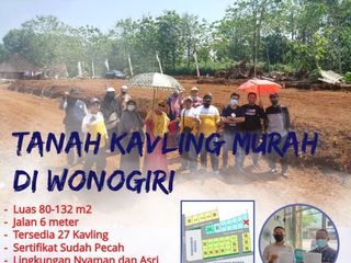 KAVLING SIAP BANGUN DI WONOGIRI SERTIFIKAT SUDAH PECAH