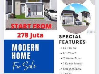 RUMAH CANTIK DESIGN MINIMALIS HARGA DI BAWAH 300JUTA