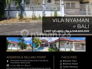 Villa Luas dan Nyaman Ada Kolam Renang di Badung, Bali