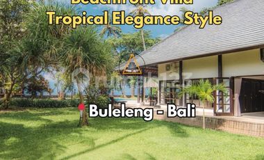 Beachfront Villa With Tropical Elegance Design in Buleleng