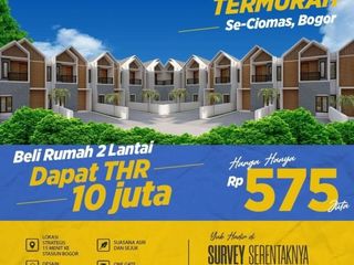 Beli Rumah 2 Lantai Harga 1 Lantai Cocok untuk hunian/invetasi