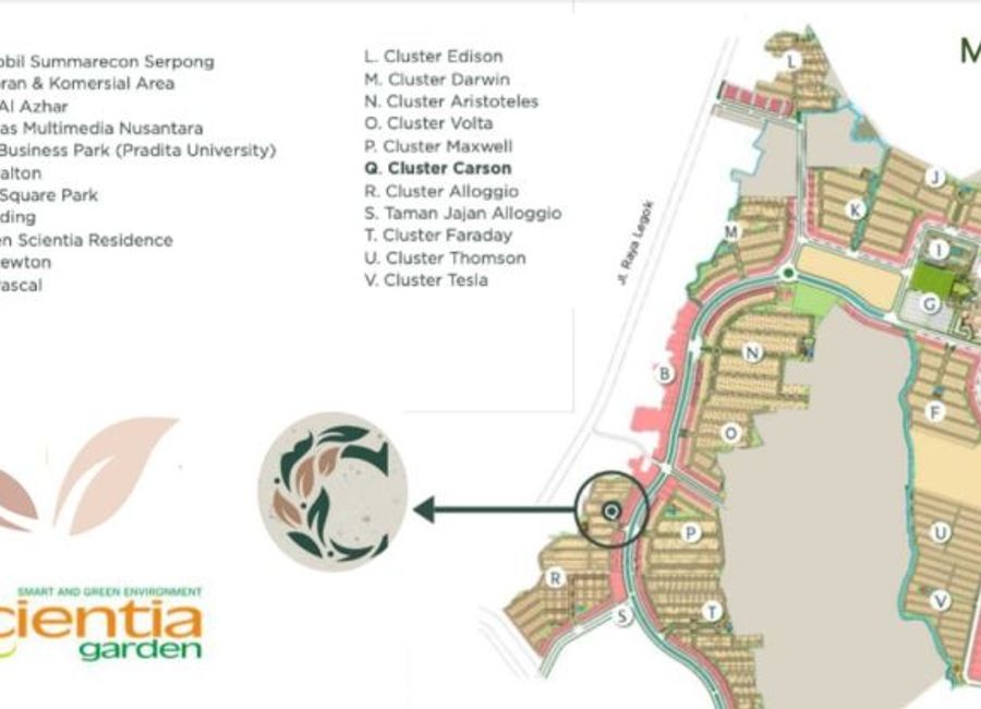 Cluster Carson Scientia Garden Summarecon Gading serpong | Lamudi.co.id