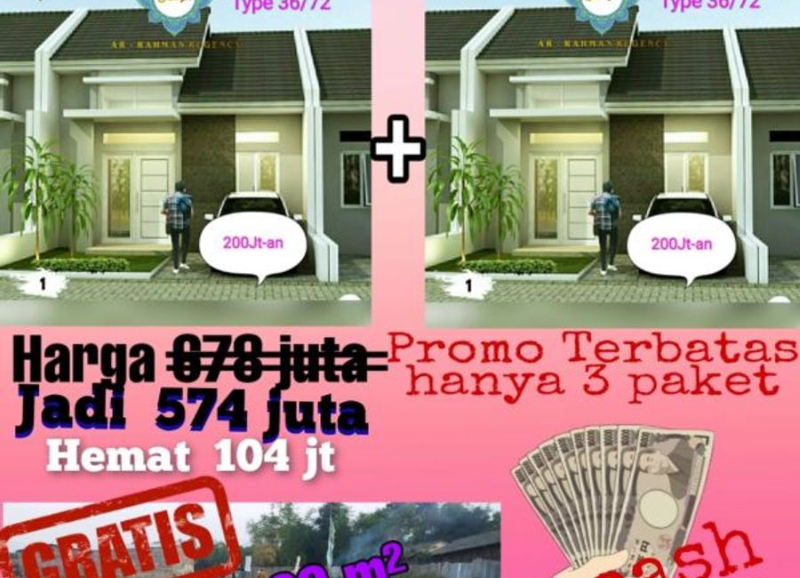 Promo Untung Banyak, Diskon 104 Jt + Untung 122 Juta | Lamudi.co.id