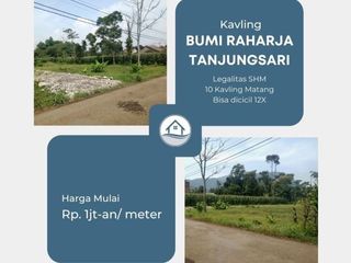 Area Tanjungsari Kavling Perumahan SHM 1jt-an/meter