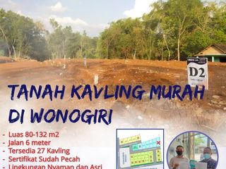 TANAH KAVLING DI WONOGIRI SERTIFIKAT SUDAH PECAH