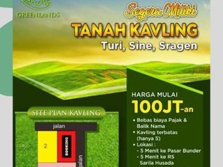 Tanah Kavling Murah Di Sine Sragen Dekat RS Sarila Husada