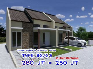 Rumah murah 2,9 KM Taman Buah Mekarsari