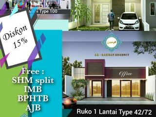 Ruko Strategis Budget Minim, Cashback 17%, Bebas Banjir; Bandung