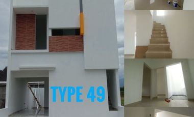 Rumah modern 2 Lt harga 1 Lt Artha Soreang living bandung