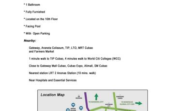 PRE-LOVED SALE:  2BR Escalades@20th Avenue, Quezon City