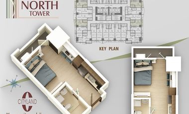 Studio Condo Unit for Sale in Bagong Pag-Asa, Quezon City at City North Tower | 22.22sqm