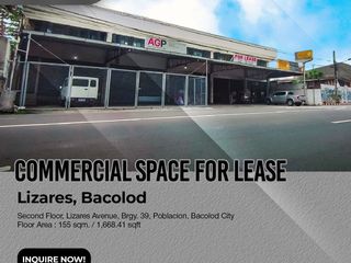 For Lease: Lizares, Bacolod Commercial Space at 2nd Floor, 1st floor, Warehouse at the back