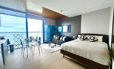 Beach front Furnished condo for sale at The Reef Residences in Mactan Cebu