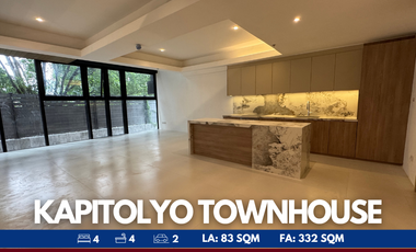 FOR SALE: Brand New Spacious Townhouse in Kapitolyo, Pasig City!