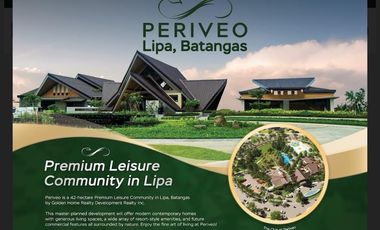 AFFORDABLE LUXURY RESIDENTIAL LOT FOR SALE IN PERIVEO LIPA BATANGAS