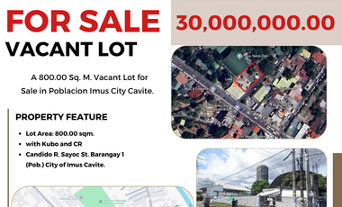 For Sale: Commercial Vacant Lot in Imus Cavite