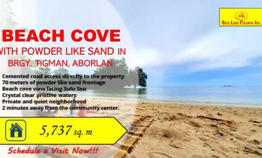 White Beach Cove in Tigman Aborlan, Palawan for Sale