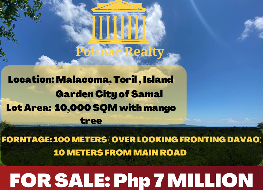 1 HAS Overlooking Lot is For Sale at Malacoma,Toril, Island Garden City ...