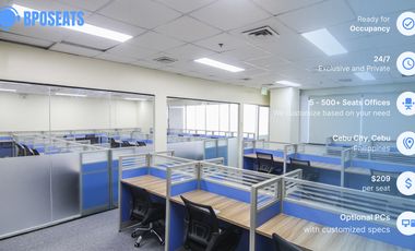 30-seat Serviced Office in Ayala Center Cebu Tower, Cebu City