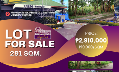 Lot For Sale In Vista Verde Countryhomes Cainta