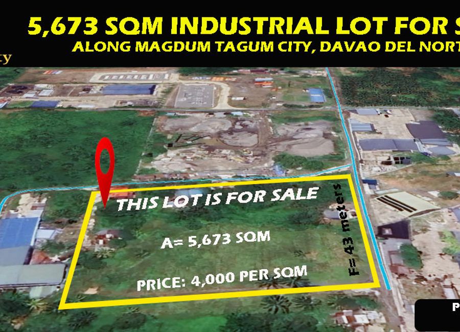 5,673 Sqm Industrial Lot For Sale, Along Tagum City, Davao del Norte ...