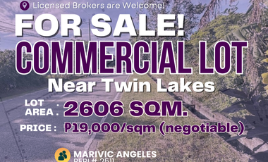 Commercial Lot Alfonso near Twin Lakes along Kaytitinga road for sale