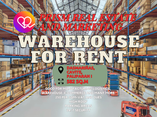 For Lease warehouse with 582sqm located in Dasmarinas, Cavite