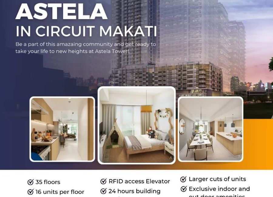 Studio Condominium Unit for Sale at Astela Circuit Makati | Lamudi.com.ph