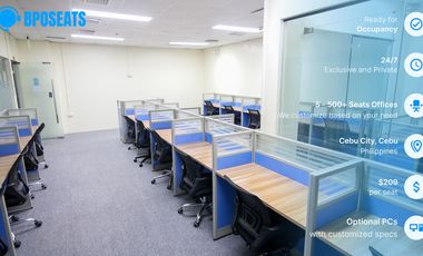 Full-Time Outsourcing Office Space in Cebu for Business Operations | Plug & Play Office for Lease, Ayala Center Cebu Tower