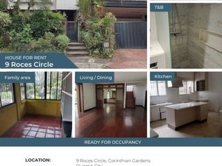 For rent, House and lot, Corinthian Gardens.