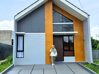 Rumah modern angsuran murah akses dekat stasiun free biaya