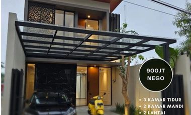 Rumah Modern 2 lantai di pusat kota purwokerto dengan nyaman dan asri