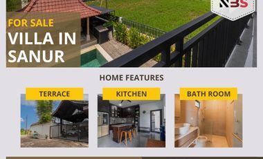 DIJUAL VILLA VIEW SAWAH LOKASI TENANG & NYAMAN DI DANAU TEMPE SANUR