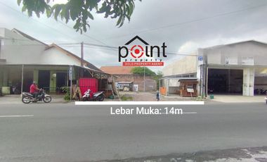 Tanah strategis pinggir jl raya dekat luwes Gentan