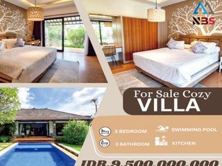FREEHOLD. DIJUAL VILLA COZY LANTAI 1 UMALAS KEROBOKAN