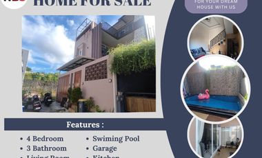 DIJUAL RUMAH 2 LANTAI MINIMALIS & SEMI VILLA UNGGASAN KUTA SELATAN