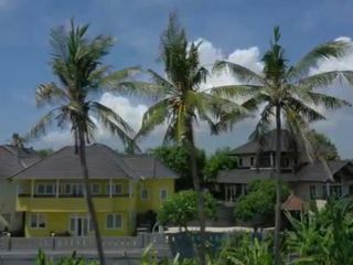 Raya pabean beach bali view gunung utara dan pantai