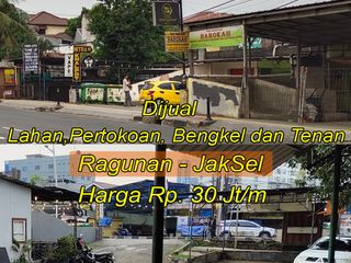Dijual Lahan, Bengkel, Toko Material, Pertokoan di Pasar Minggu Jaksel