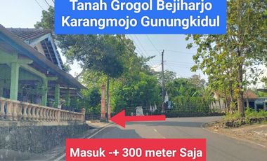 Dijual tanah murah utara kota Wonosari di Bejiharjo Gunung Kidul