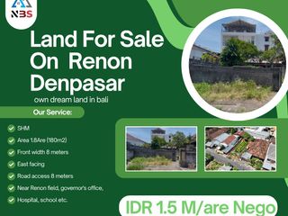 FOR SALE TANAH TUKAD BATANG HARI RENON DENPASAR