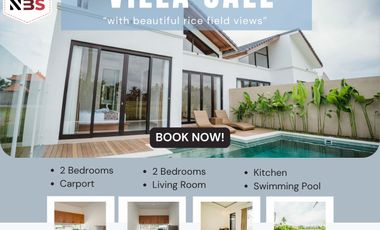 DIJUAL 2 UNIT VILLA DIJUAL FREEHOLD PEMANDANGAN SAWAH DI UBUD