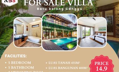 FOR SALE VILLA MEWAH BATU BOLONG CANGGU BADUNG BALI