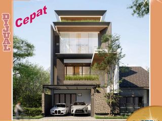 DIJUAL RUMAH BARU MEWAH 4 LANTAI DI PERMATA BUANA KEMBANGAN JAKARTA