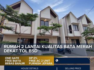 Rumah mewah 2 lantai lokasi strategis dekat tol BSD