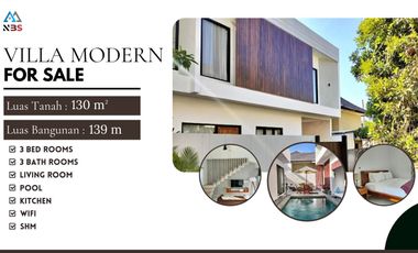 FOR SALE VILLA MODERN MINIMALIS JIMBARAN BAWAH DEKAT KFC