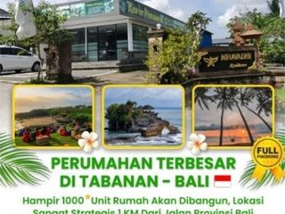 Rumah Tanpa Dp Di Grand Niravadhi Tabanan,Bali-Bayar 5 Jt Free Biaya2