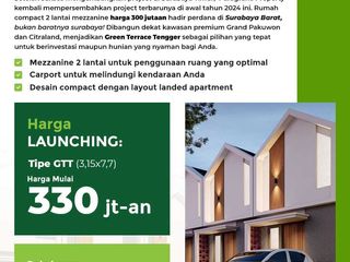 Jual Rumah di bawah 400juta di Surabaya Barat, bukan baratnya surabaya
